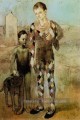 Deux saltimbanques avec un chien 1905 cubiste Pablo Picasso